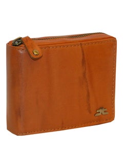 LAVERI LEATHER Genuine Leather Designer Wallet With Zipper Rust  - Image 1