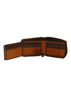 LAVERI LEATHER Genuine Leather Designer Wallet With Zipper Dark Brown  - Image 5