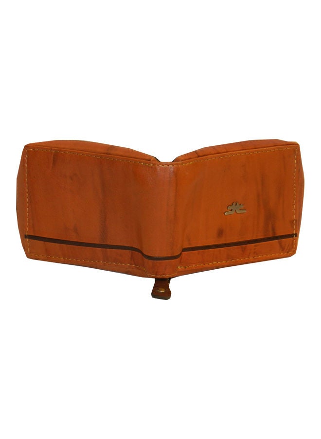 LAVERI LEATHER - Genuine Leather Designer Wallet With Zipper Rust - Image 1