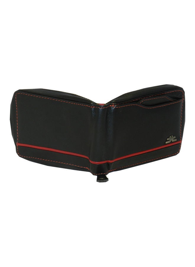 LAVERI LEATHER Genuine Leather Designer Wallet With Zipper Black  - Image 3
