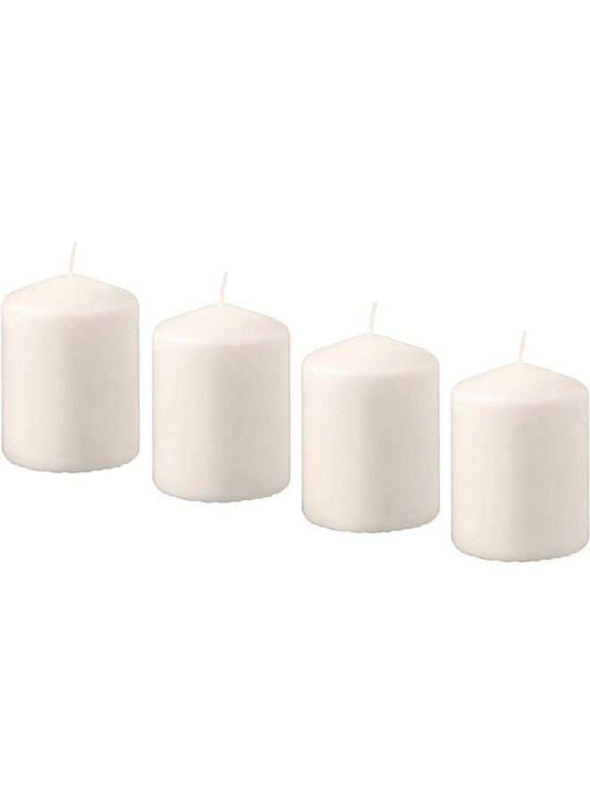 Unscented Block Candle Natural White 3inch