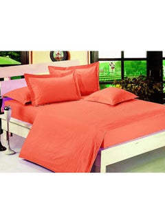 GOLDEN MILLION 6-Piece Double Size Duvet Cover Set Cotton Blend Orange  - Image 2