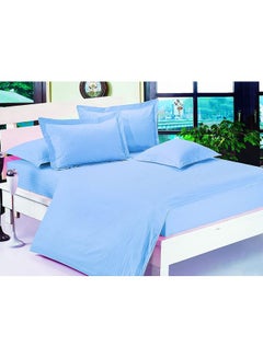 GOLDEN MILLION 6-Piece Double Size Duvet Cover Set Cotton Blend Blue  - Image 2