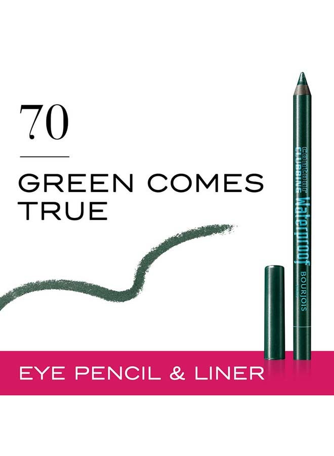 BOURJOIS PARIS Contour Clubbing Waterproof Pencil & Liner – 70 –Green Comes  - Image 2