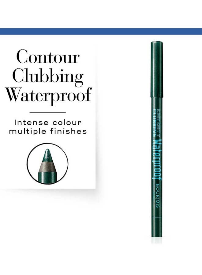BOURJOIS PARIS Contour Clubbing Waterproof Pencil & Liner – 70 –Green Comes  - Image 3