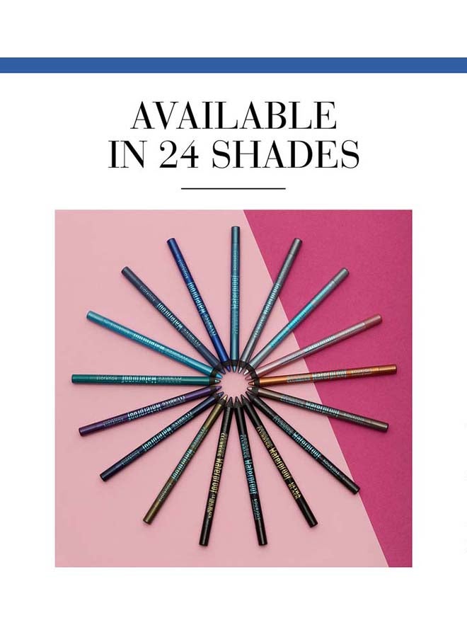 BOURJOIS PARIS Contour Clubbing Waterproof Pencil & Liner – 70 –Green Comes  - Image 5