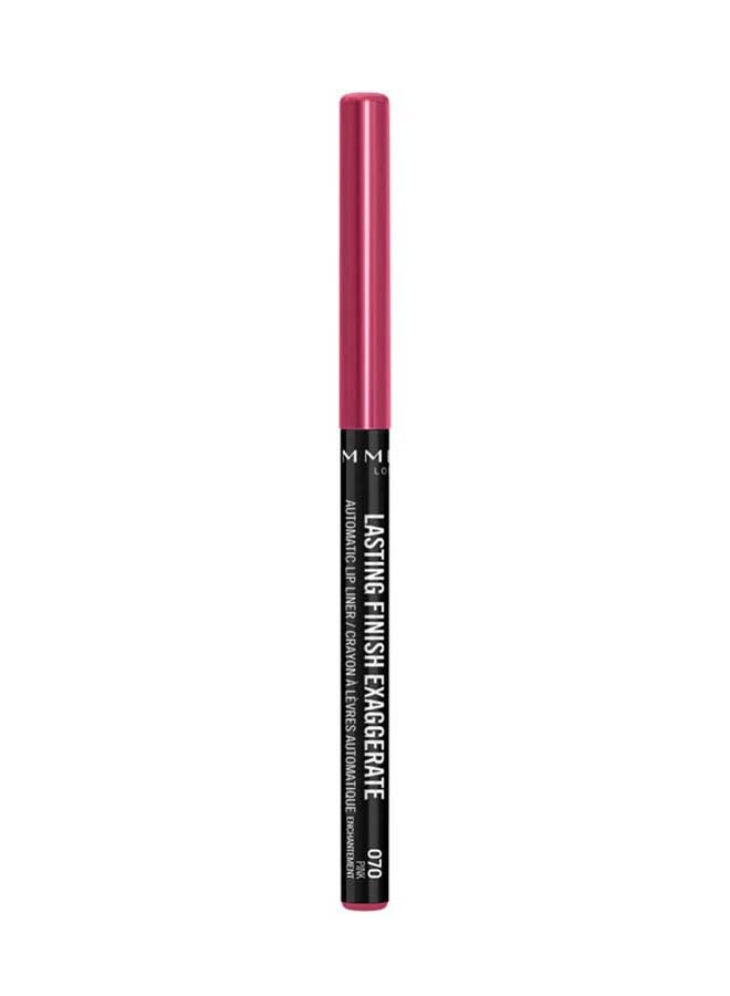 RIMMEL LONDON Lasting Finish Exaggerate Automatic Lip Liner, shade 70 Pink Enchantment, 0.35 Grams 70 Pink Enchantment  - Image 1