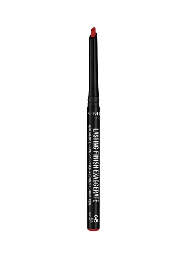 RIMMEL LONDON Lasting Finish Exaggerate Automatic Lip Liner 0.35 Gram 45 Epic Burgundy  - Image 2