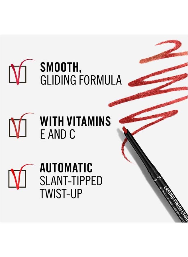 RIMMEL LONDON Lasting Finish Exaggerate Automatic Lip Liner 0.35 Gram 45 Epic Burgundy  - Image 5