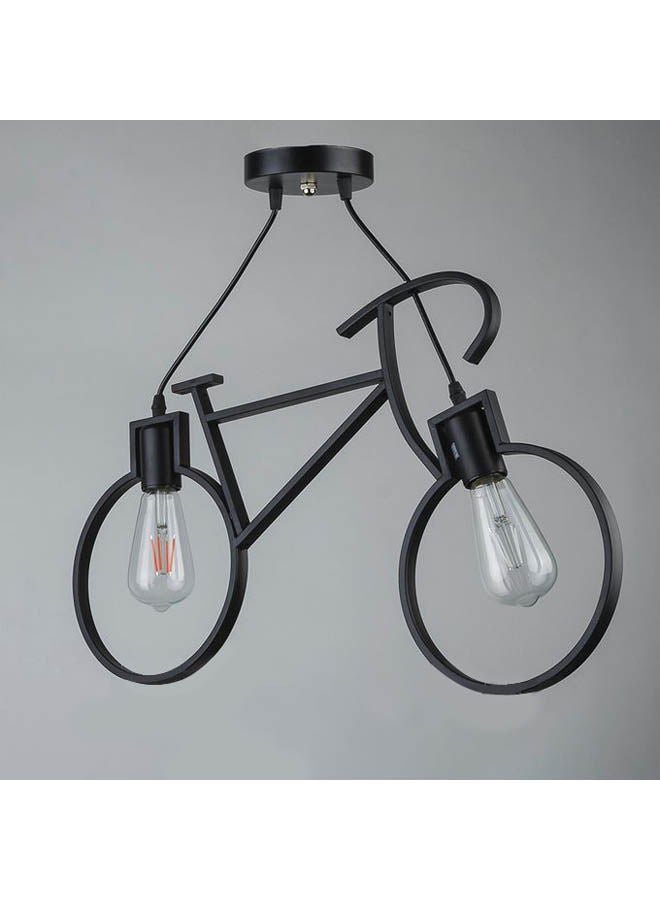 NAGAFA SHOP Bicycle Shaped Chandelier Black 30X60cm 
