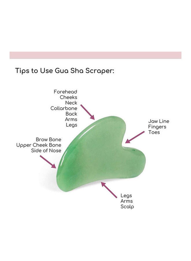 Generic - Anti-Aging Jade Roller Massage And Gua Sha Facial Tools Set-Natural Jade Gua Sha Massage Tool Multicolor - Image 1
