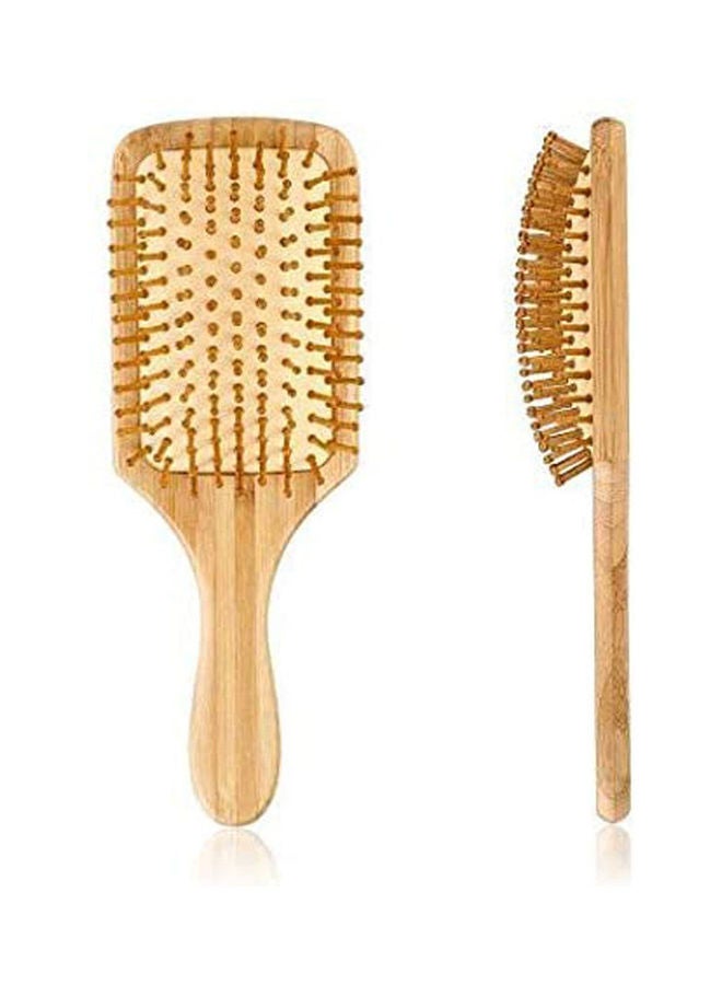 Hair Styling Tools Head Relaxing Small Square Wooden Massage Comb Beige