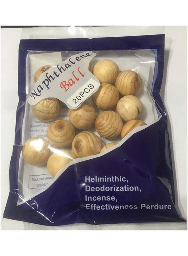 Generic 20 Pcs Naphthalene Balls Beige 