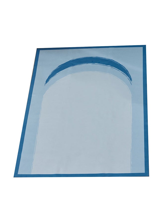 Sabr - Zarqa Compact Foldable Prayer Mat Blue/Grey/White 67x108centimeter - Image 1