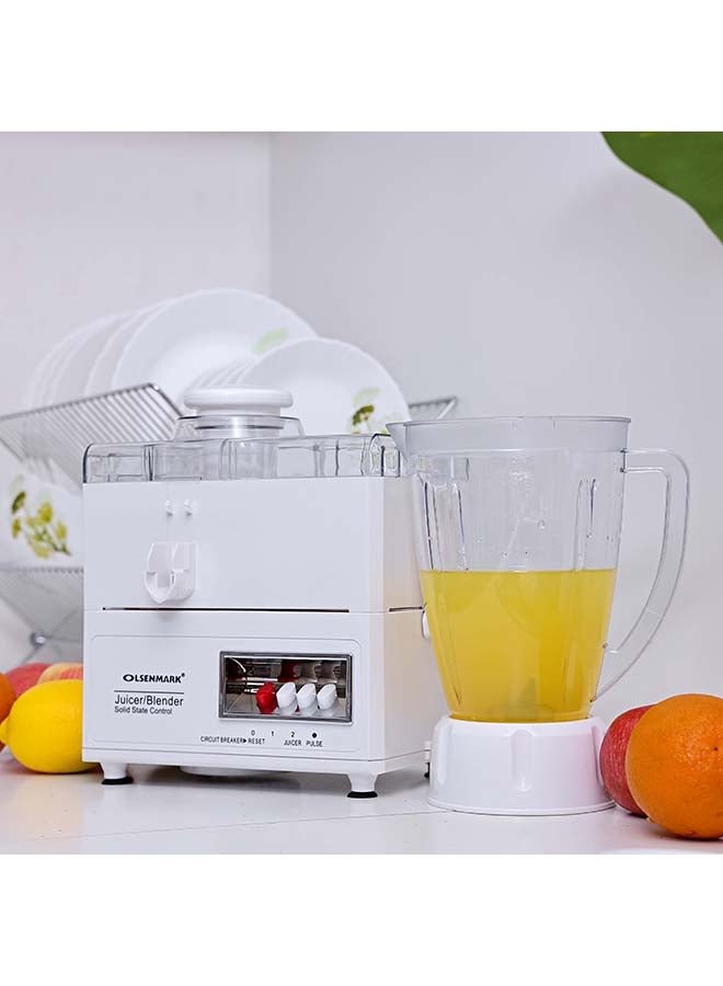 Olsenmark - 4-In-1 Electric Blender OMSB2137 White - Image 1