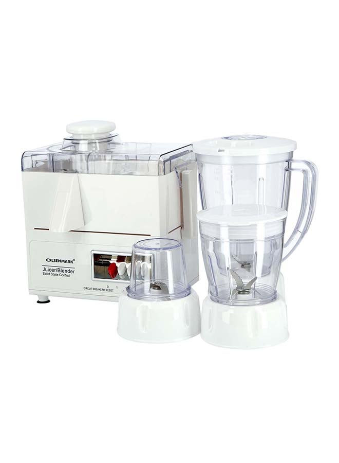 Olsenmark - 4-In-1 Electric Blender OMSB2137 White - Image 1