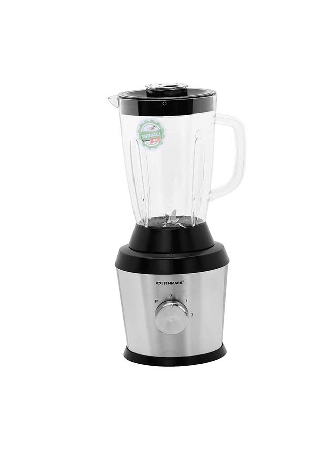 أولسنمارك خلاط متعدد الوظائف 1 في 3 1.5 L 500 W OMSB2382 فضي/أسود/شفاف  - Image 3