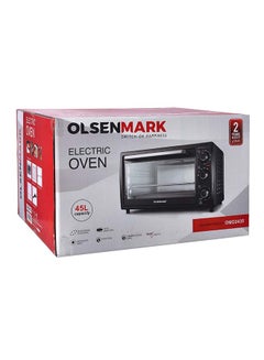 أولسنمارك فرن مطبخ كهربائي قدرة 2000 وات مع صينية خبز 45.0 L 2000.0 W OMO2435 أسود  - Image 4