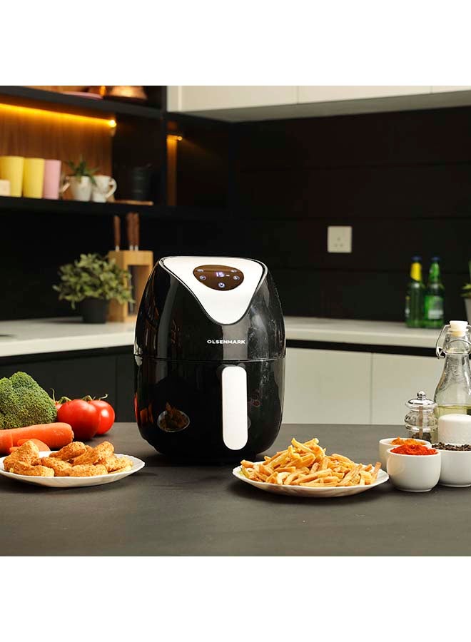 Olsenmark Powerful  Digital Air Fryer with Auto-shut off & Touch Controls 1.8 L 1000 W OMAF2447 Black - Image 1