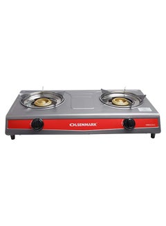 Olsenmark Gas Cooker | 2 Cast Iron Burner with Detachable Pan Support| Low Gas Consumption and Efficient Burners| Improved Gas Flow for Efficient Heating| Auto Ignition System, LPG Gas Stove| Black| 2 Years Warranty OMK2331 Silver  - Image 3
