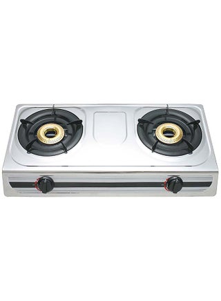 Stainless Steel Double Burner Gas Stove OMK2349 silver - v1638097397/N51075601A_1