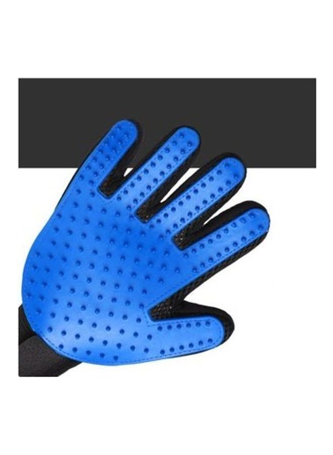Silicone Pet Brush Glove Blue/Black 9.05inch - Image 5