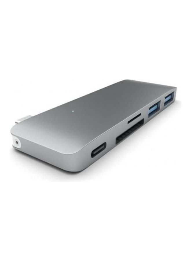 MARGOUN USB-C Multiport Extension Hub Adapter And Card Reader Grey - Image 2