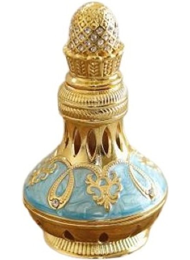 Handsomegift Empty Royal Oud Oil Bottle Blue/Gold 12ml - Image 2