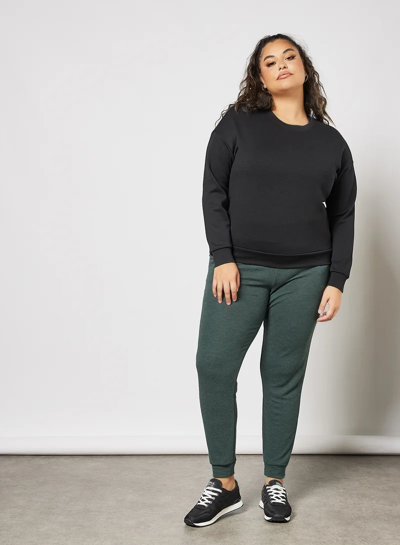 Only Play Plus Size Training Sweatshirt Black