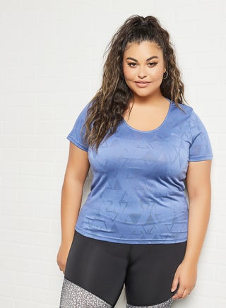 Pls Size Training T-Shirt Blue - v1638100263/N44659906V_1