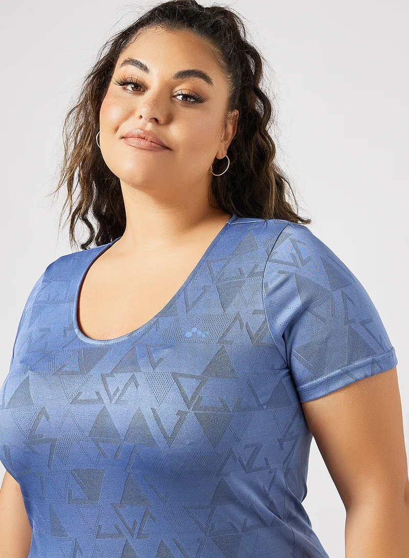 Only Play Pls Size Training T-Shirt Blue
