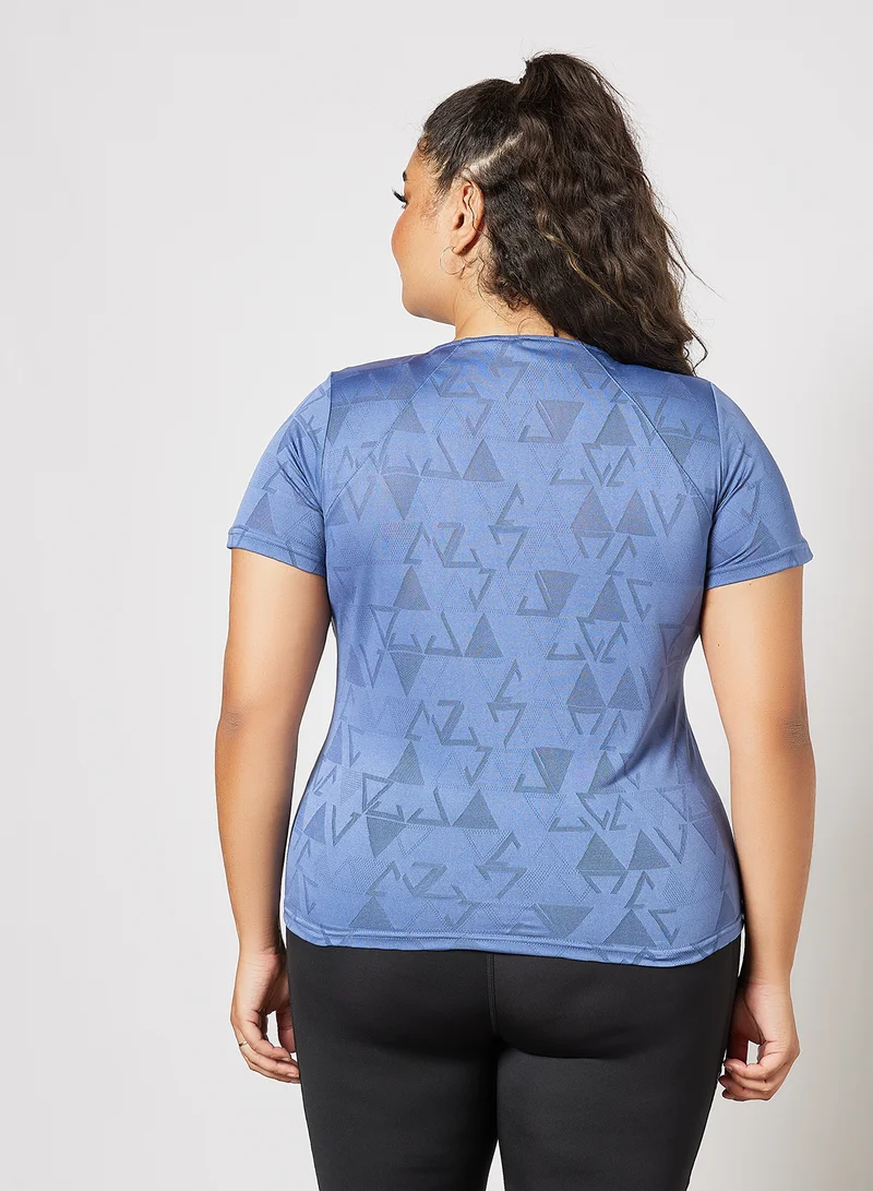 Only Play Pls Size Training T-Shirt Blue