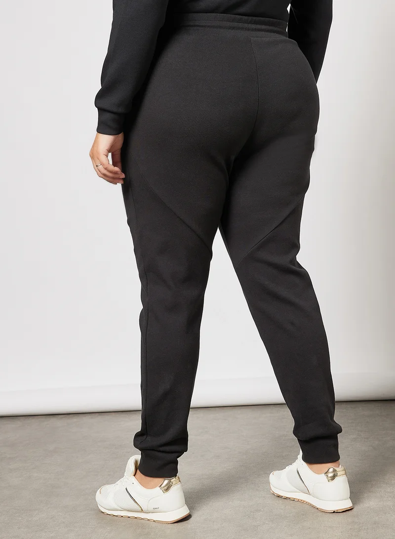 Only Play Plus Size Drawstring Sweatpants Black