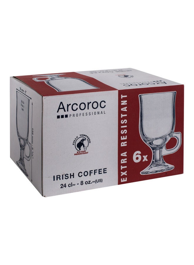 ARCOROC 6-Piece Irish Coffee Glass Set Clear 240ml  - Image 3