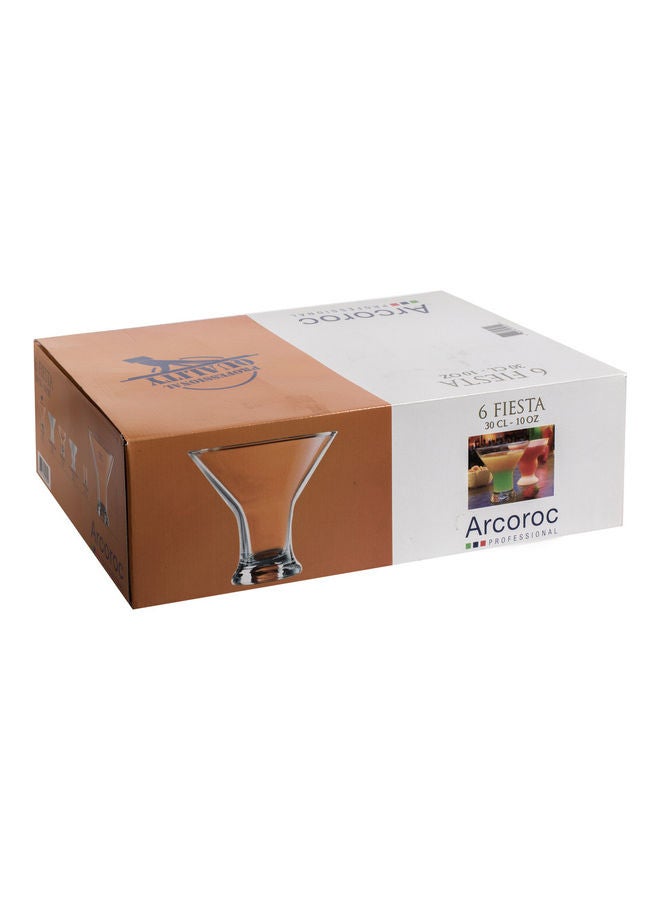 ARCOROC 6-Piece Fiesta Glass Set Clear 300ml  - Image 3