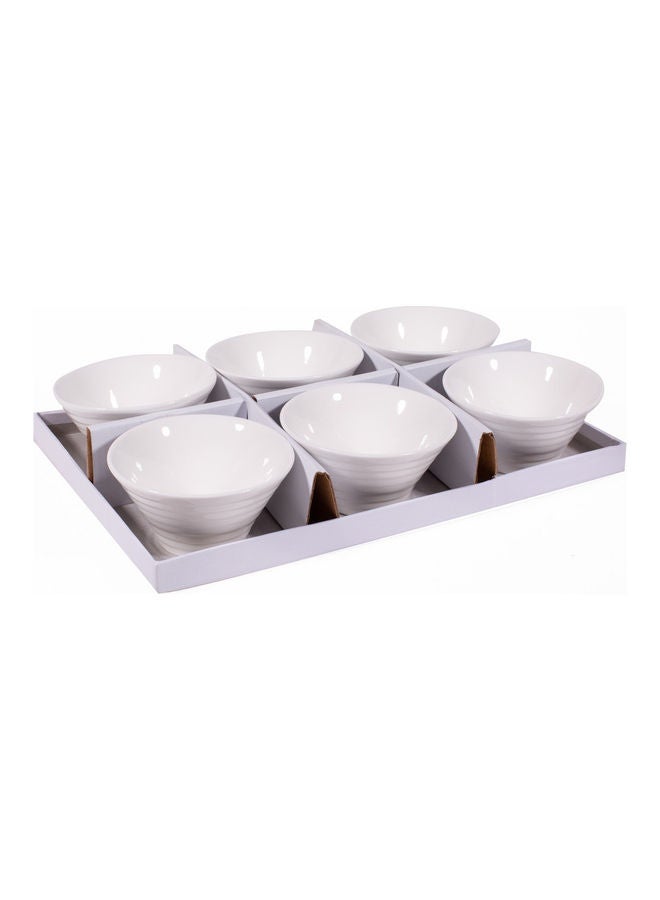 ARCOROC 6-Piece Spiral Appetizer Dish Set White  - Image 3