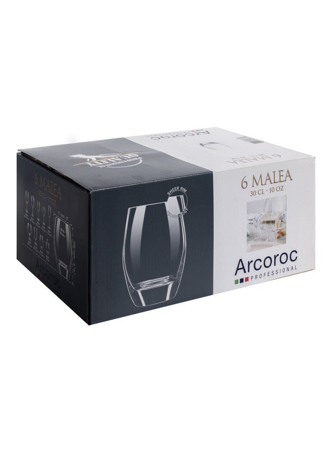 ARCOROC 6-Piece Malea Old Fashioned Glass Set Clear 300ml  - Image 3