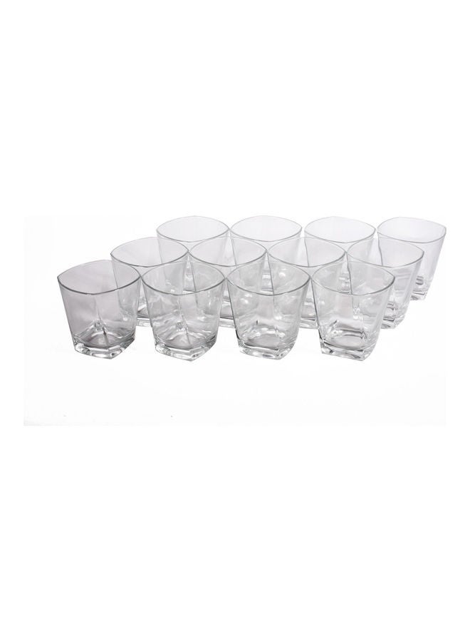 ARCOROC 12-Piece Prysm Old Fashioned Glass Set Clear 370ml  - Image 1