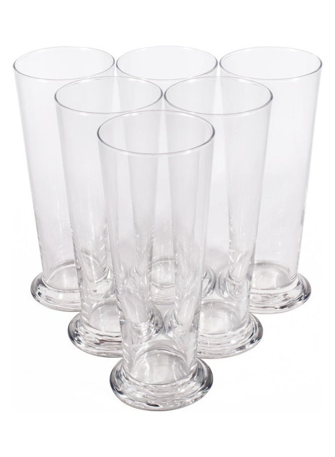 ARCOROC 6-Piece Linz Pilsner Glass Set Clear 650ml  - Image 1