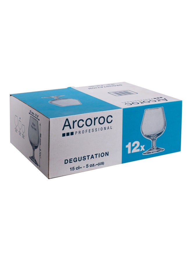 ARCOROC 12-Piece Degustation Cognac Glass Set Clear 150ml  - Image 3