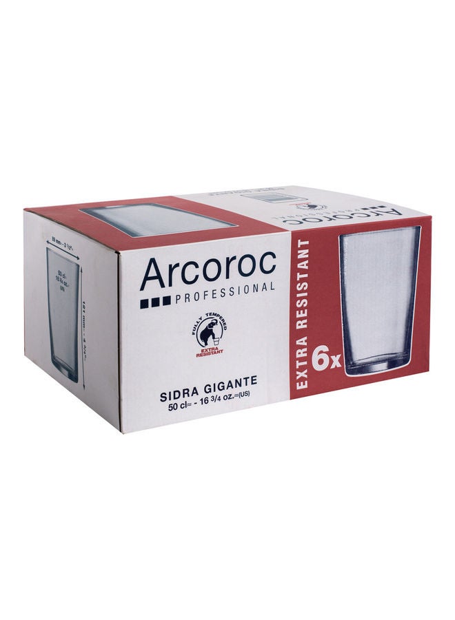 ARCOROC 6-Piece Sidra Giagante Highball Glass Set Clear 500ml  - Image 3