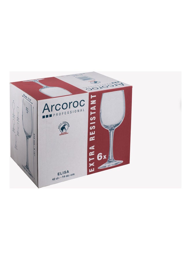 ARCOROC 6-Piece Elisa Stem Glass Set Clear 420ml  - Image 3