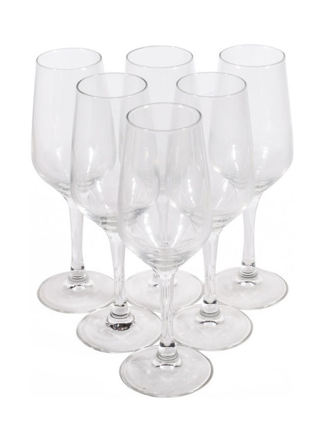 ARCOROC 6-Piece Lineal Flute Set Clear 180ml  - Image 1