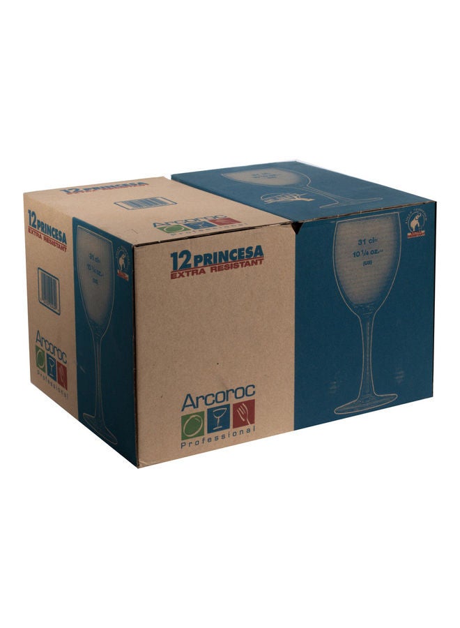 ARCOROC 12-Piece Princesa Stem Glass Set Clear 310ml  - Image 3
