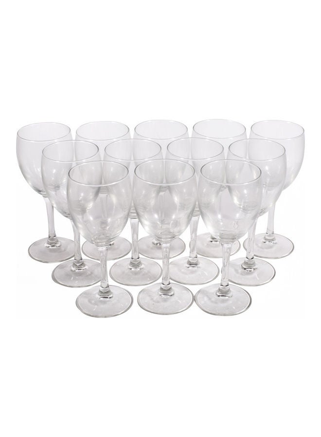 ARCOROC 12-Piece Princesa Stem Glass Set Clear 230ml  - Image 1