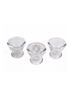 Luminarc 3-Piece Cocoon Egg Cup Set Clear 5cm  - Image 1