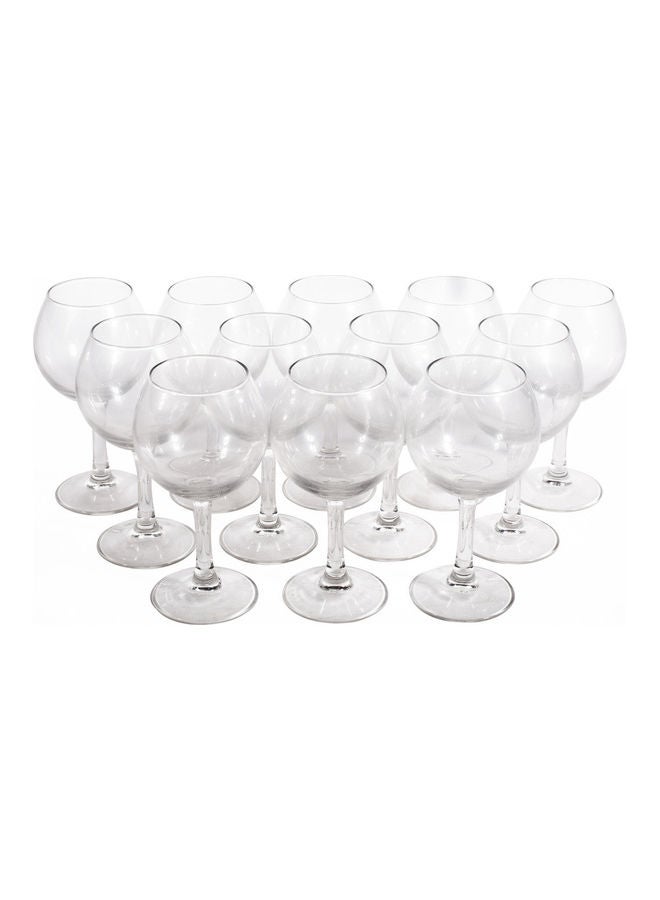 ARCOROC 12-Piece Princesa Ballon Stem Glass Set Clear 280ml  - Image 1
