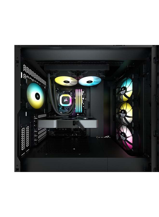 كورسير - مبرد وحدة المعالجة المركزية السائل إضاءة RGB طراز H100 مقاس 240 - Image 1