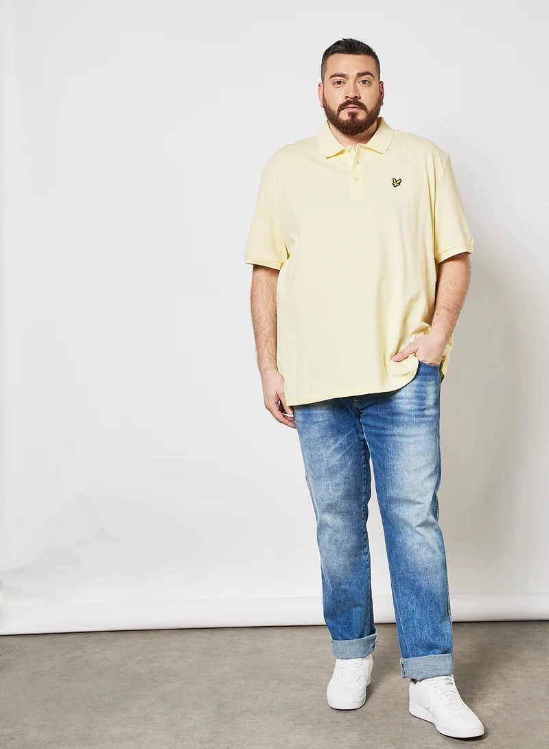 Lyle & Scott Plus Size Essential Polo Yellow