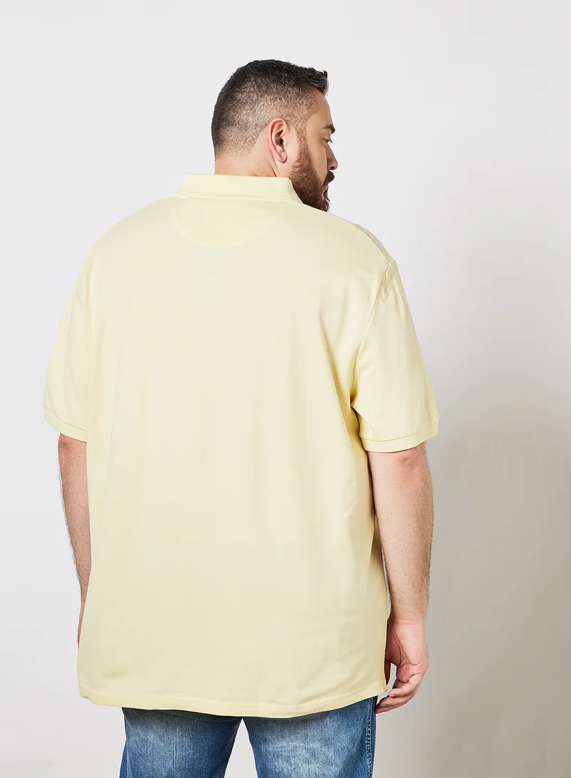 Lyle & Scott Plus Size Essential Polo Yellow